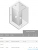 New Trendy New Modus kabina Walk-In 100x50x200 cm przejrzyste EXK-0018/EXK-0054